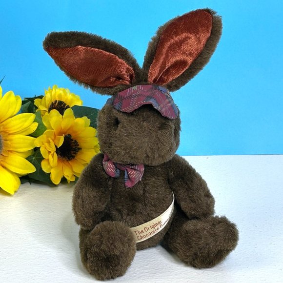 RARE Vintage MTY The Original Chocolate Bunny Rabbit Plush Stuffed Animal Toy - Picture 4 of 4